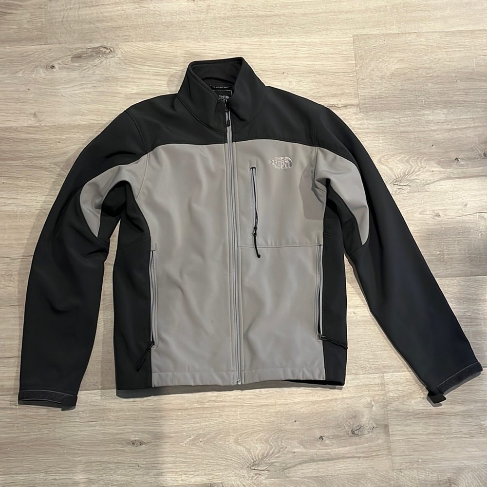 The North Face men’s full zip jacket gray small